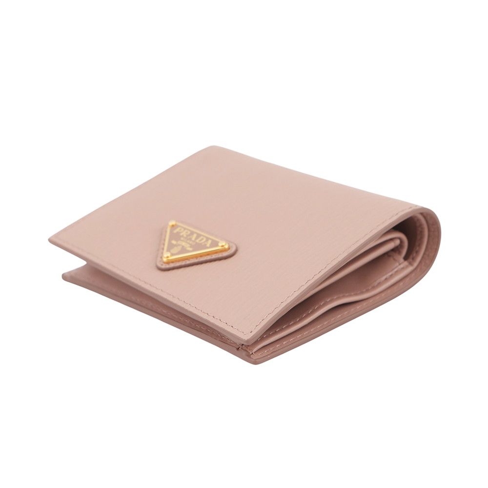 Prada Bifold Wallet Vitello Move Triangle Logo Compact Leather — view 2