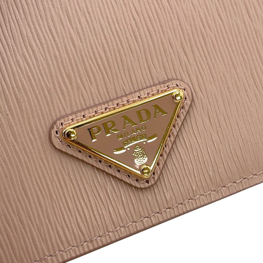 Prada Bifold Wallet Vitello Move Triangle Logo Compact Leather — view 9