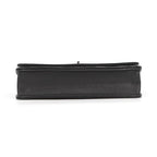 Chanel Chain Wallet Quilted CC Logo Caviar Leather Black Shoulder — view 3