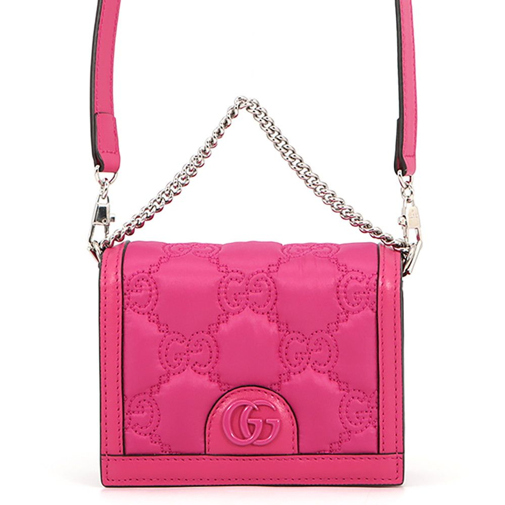 Gucci Shoulder Bag GG Matelasse Nylon Leather