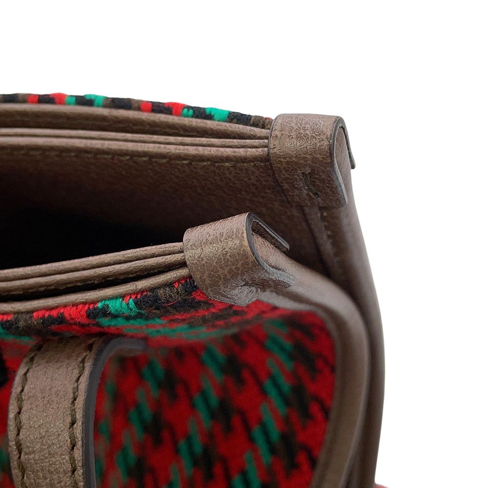 Gucci Tote Interlocking Houndstooth Canvas Leather 2-Way — view 8