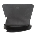 Celine Shoulder Bag Triomphe Flap Messenger Leather Black — view 5