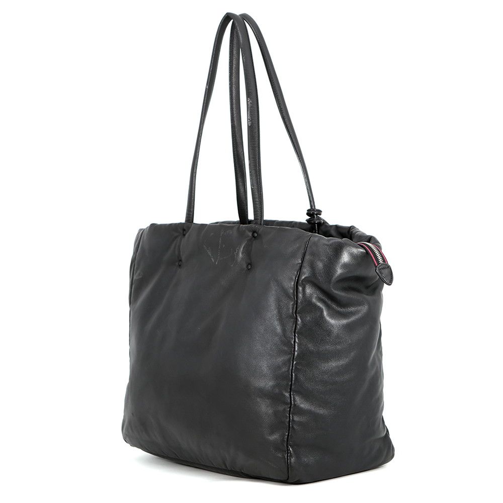 Prada Tote Logo Leather Black — view 2