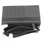Prada Wallet Triangle Logo Saffiano Calf Leather Black — view 6