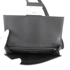 Fendi Shoulder Bag Flat Bucket Pochette Leather Black — view 5