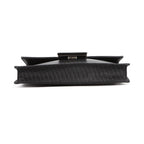 Fendi Shoulder Bag Flat Bucket Pochette Leather Black — view 3