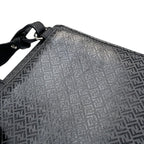 Fendi Shoulder Bag Flat Bucket Pochette Leather Black — view 8