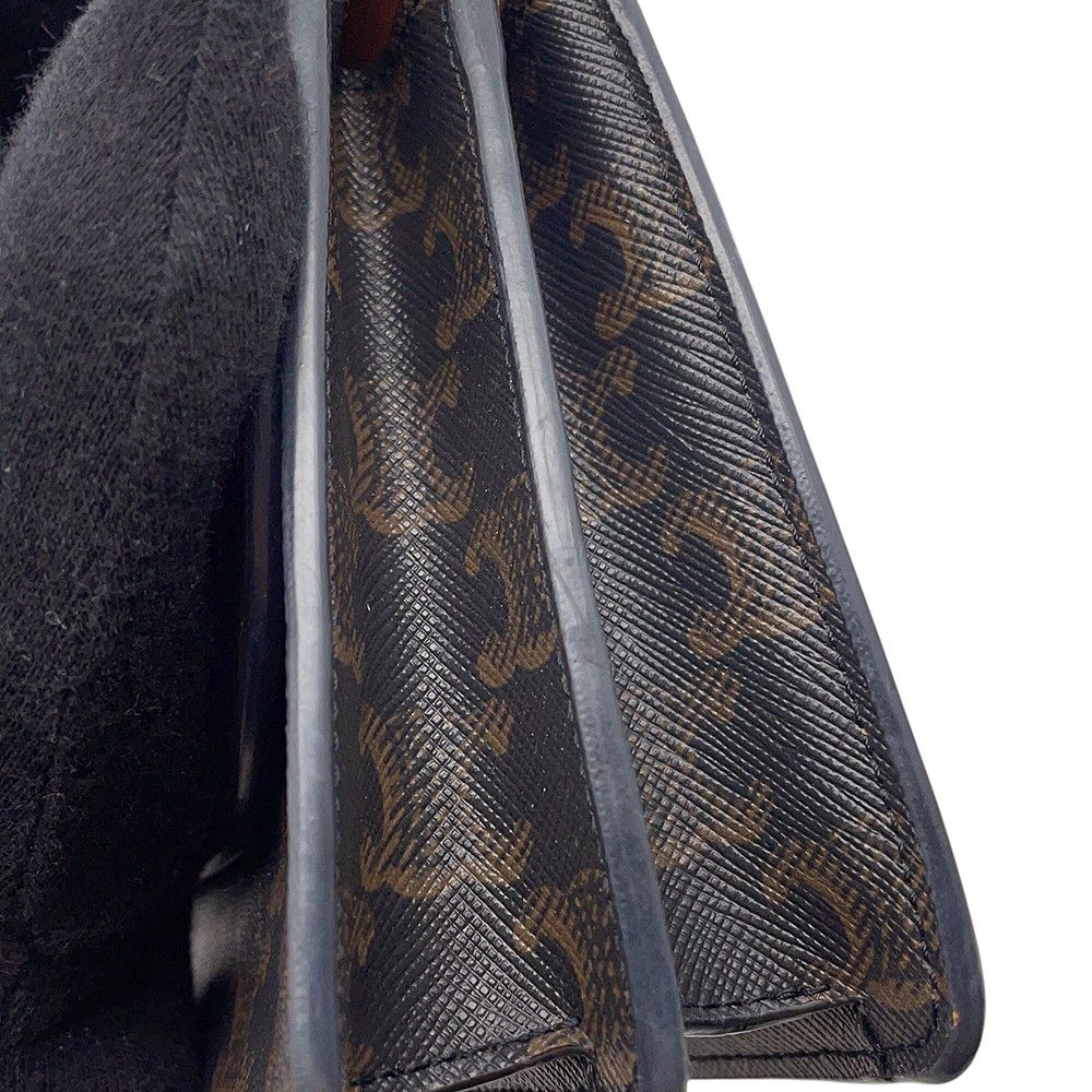 Celine Shoulder Wallet Triomphe Flap Leather — view 7