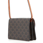 Celine Shoulder Wallet Triomphe Flap Leather — view 2