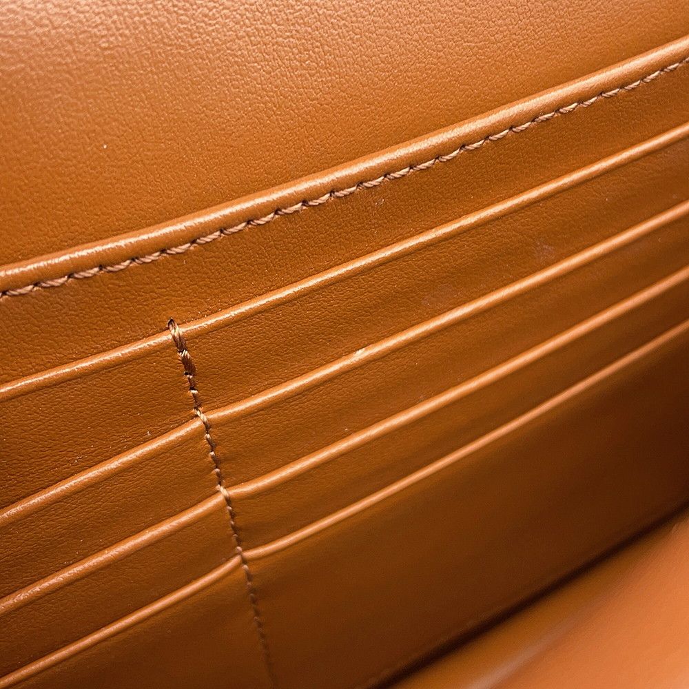 Celine Shoulder Wallet Triomphe Flap Leather — view 9