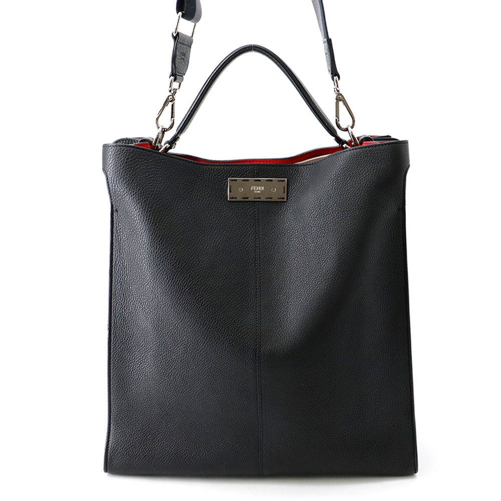Fendi Tote Peekaboo X-Lite Fit Leather 2-Way