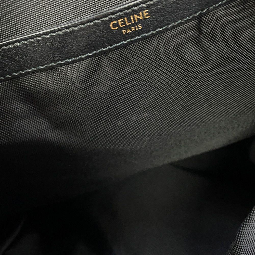 Celine Backpack Christian Marc Cles Collaboration Print Canvas Leather Black — view 8