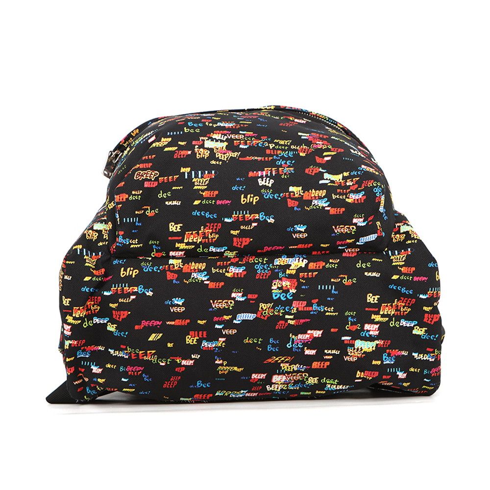 Celine Backpack Christian Marc Cles Collaboration Print Canvas Leather Black — view 3