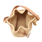 Prada Bucket Bag Logo Raffia Leather 3way — view 7