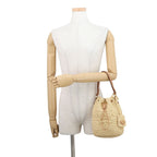 Prada Bucket Bag Logo Raffia Leather 3way — view 4