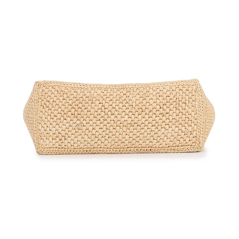 Loewe Tote Font Small Raffia Leather 2-Way Shoulder Bag Basket — view 3