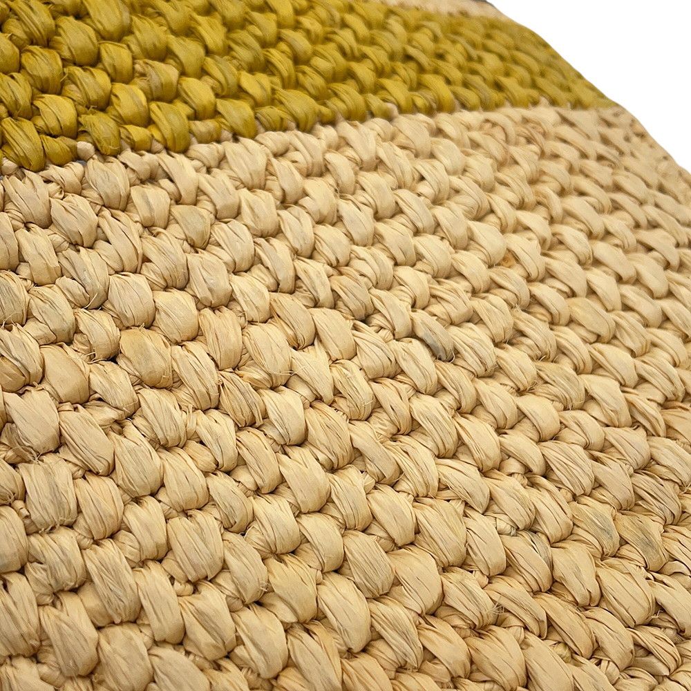 Loewe Tote Font Small Raffia Leather 2-Way Shoulder Bag Basket — view 8