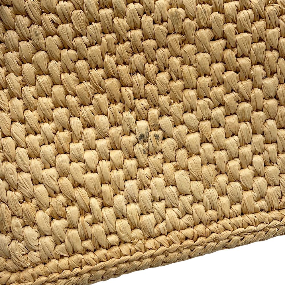 Loewe Tote Font Small Raffia Leather 2-Way Shoulder Bag Basket — view 7