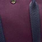 Hermes Tote Garden Party TPM Cassis Blue Nui Silver Toile Office Negonda — view 8