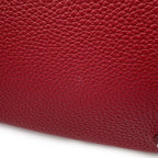 Hermes Handbag Picotin Lock MM Rouge Casac Silver Taurillon Clemence — view 9