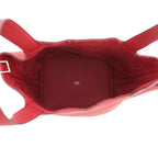 Hermes Handbag Picotin Lock MM Rouge Casac Silver Taurillon Clemence — view 5