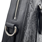 Gucci Shoulder Bag Briefcase GG Guccissima Leather Business 2-Way Black — view 9