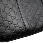 Gucci Shoulder Bag Briefcase GG Guccissima Leather Business 2-Way Black — view 7
