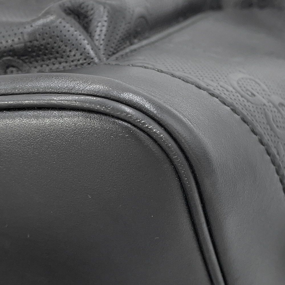 Gucci Backpack GG Embossed Leather Black — view 6