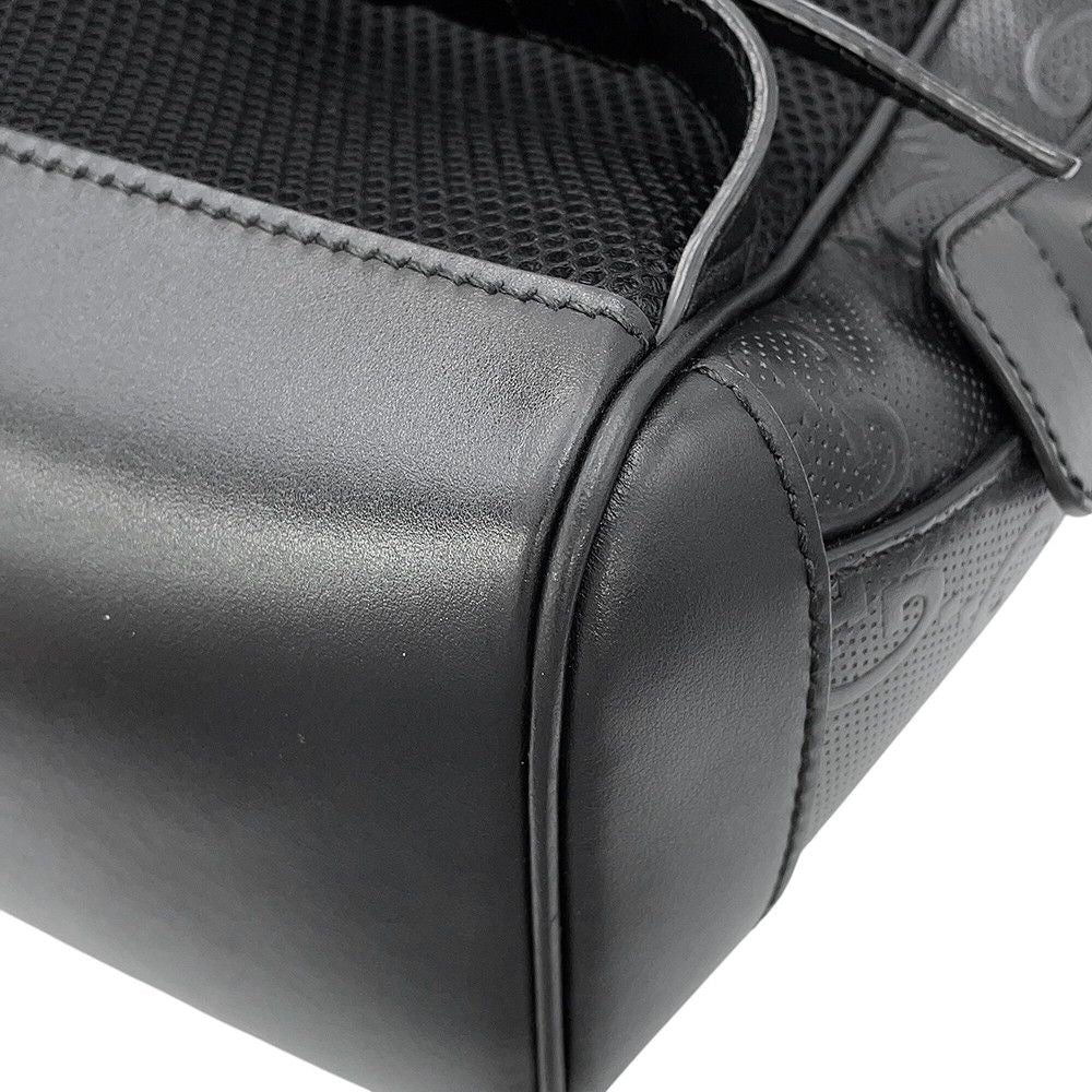Gucci Backpack GG Embossed Leather Black — view 8