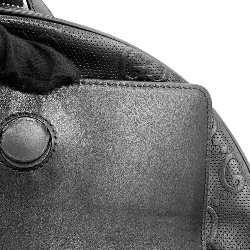 Gucci Backpack GG Embossed Leather Black — view 9
