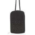 Loewe Shoulder Bag Anagram Multi Functional Case Smooth Calf Leather Black