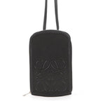 Loewe Shoulder Bag Anagram Multi Functional Case Smooth Calf Leather Black