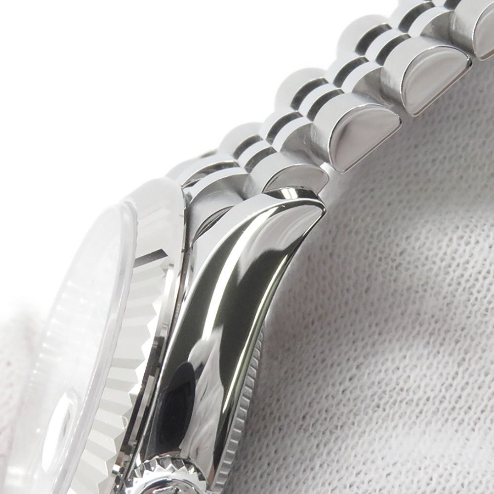 Rolex Datejust 31 SS 18k White Gold Diamond Watch Mother of Pearl Dial — view 7