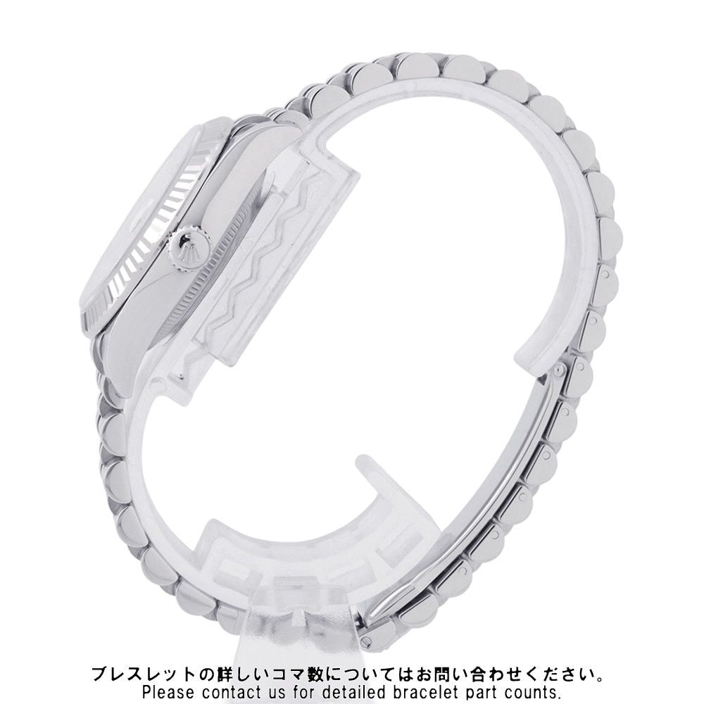 Rolex Datejust 31 SS 18k White Gold Diamond Watch Mother of Pearl Dial — view 2