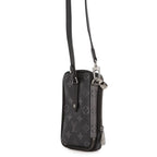 Louis Vuitton Shoulder Bag Monogram Eclipse Reverse Double Phone Pouch Black — view 2