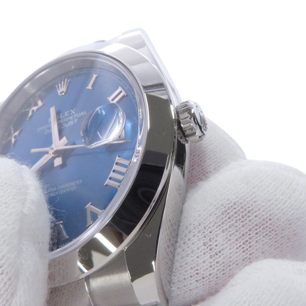 Rolex Datejust 41 Roulette Watch Azuro Blue Dial — view 4