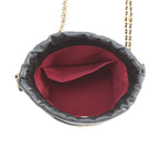 Chanel Chain Shoulder Bag CC Logo Quilted Drawstring Caviar Leather Black — view 5