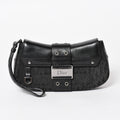 Dior Street Chic Trotter Handbag Black Cotton Canvas Silver