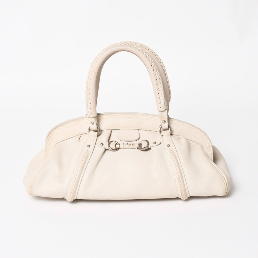 Dior Handbag White Silver