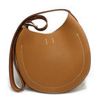 Hermes Arson Shoulder Bag Togo Leather Gold White Stitching Brown — view 2
