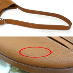 Hermes Arson Shoulder Bag Togo Leather Gold White Stitching Brown — view 8