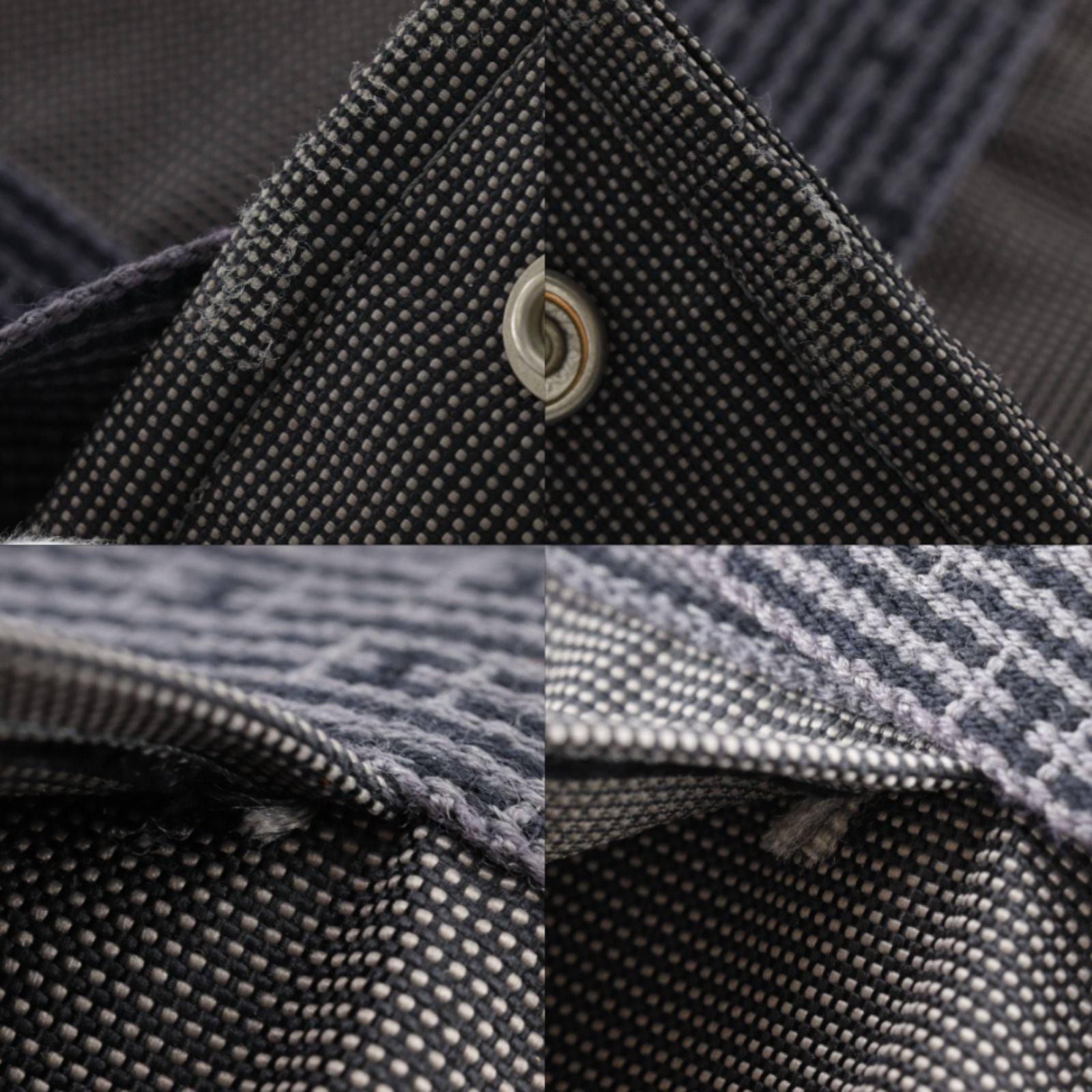 Hermes Sac a Dos PM Her Line Nylon Canvas Gray Backpack — view 7