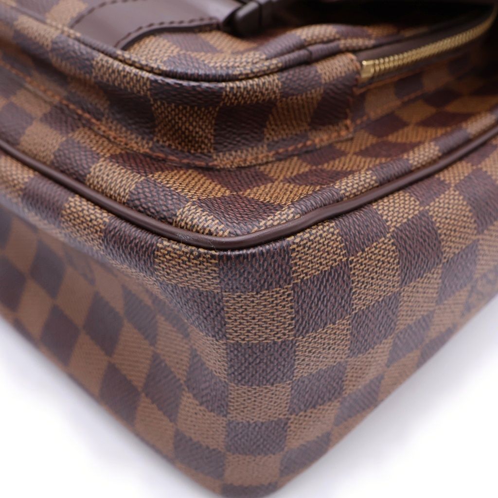Louis Vuitton Messenger Melville Damier Leather Shoulder Bag Brown — view 5