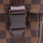 Louis Vuitton Messenger Melville Damier Leather Shoulder Bag Brown — view 6