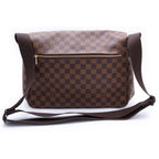 Louis Vuitton Messenger Melville Damier Leather Shoulder Bag Brown — view 2