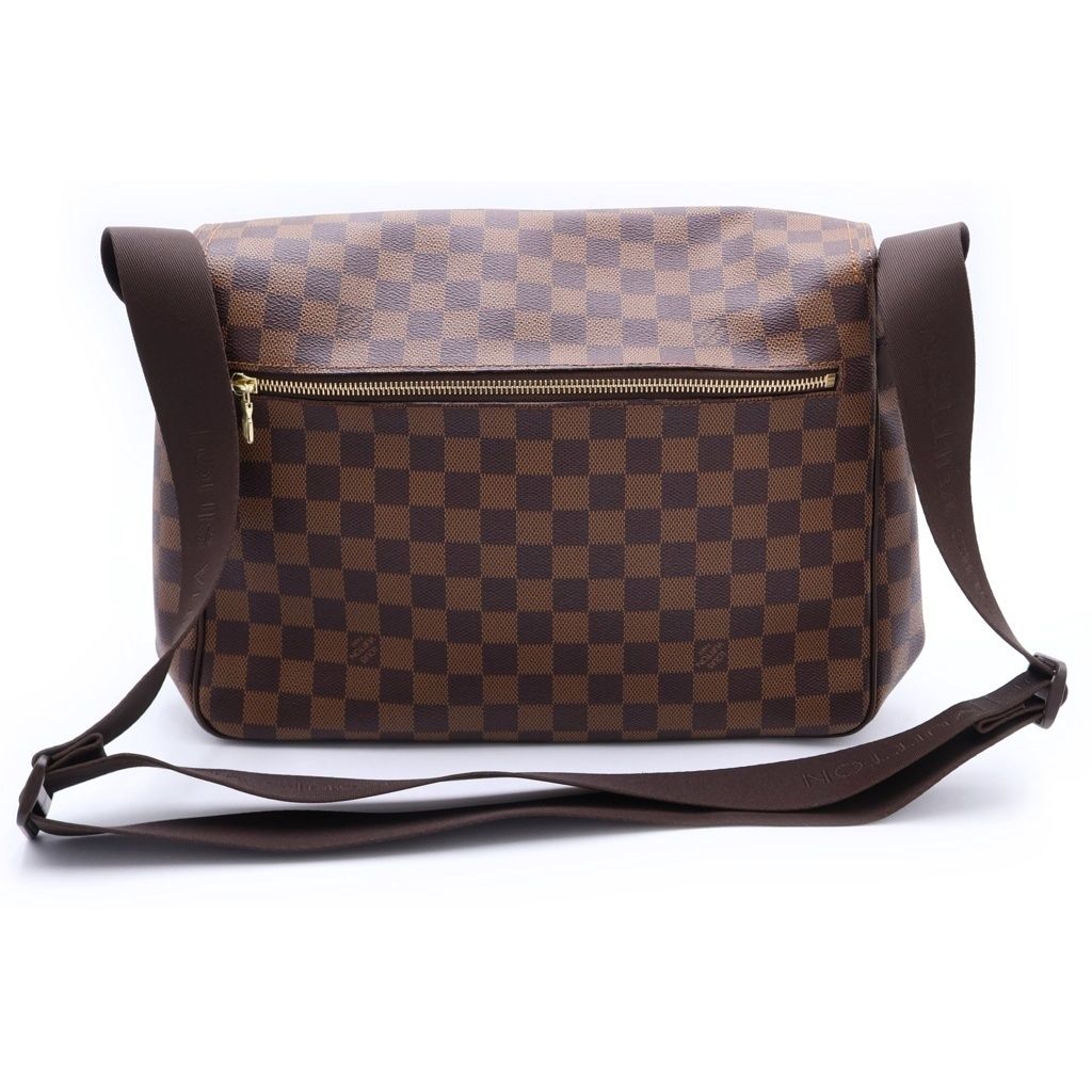 Louis Vuitton Messenger Melville Damier Leather Shoulder Bag Brown — view 2