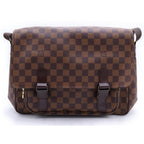 Louis Vuitton Messenger Melville Damier Leather Shoulder Bag Brown