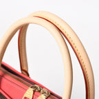 Louis Vuitton Pallas Monogram Canvas Vachetta Leather Shoulder Bag Brown Pink — view 6