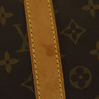 Louis Vuitton Monogram Keepall 55 Boston Bag Brown Leather — view 7