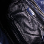 Prada Nappa Bomber Shoulder Bag Blue Nylon Leather — view 8